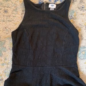 Old Navy Black Sleeveless Peplum Top